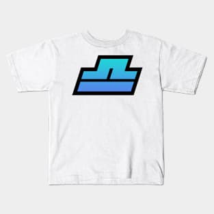 Libra Light Blue Gradient Kids T-Shirt